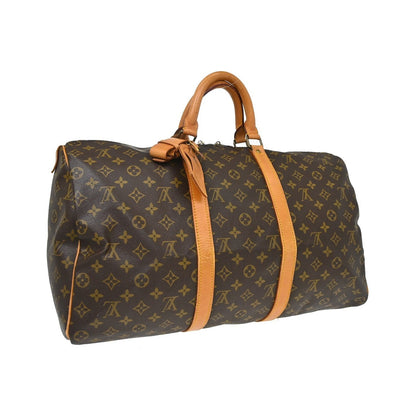 Louis Vuitton Keepall Monogram Canvas, Brown, Canvas, Travel Bag