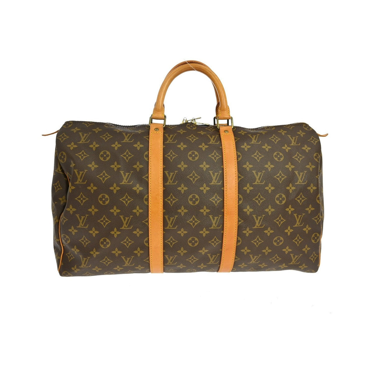 Louis Vuitton Keepall Monogram Canvas, Brown, Canvas, Travel Bag