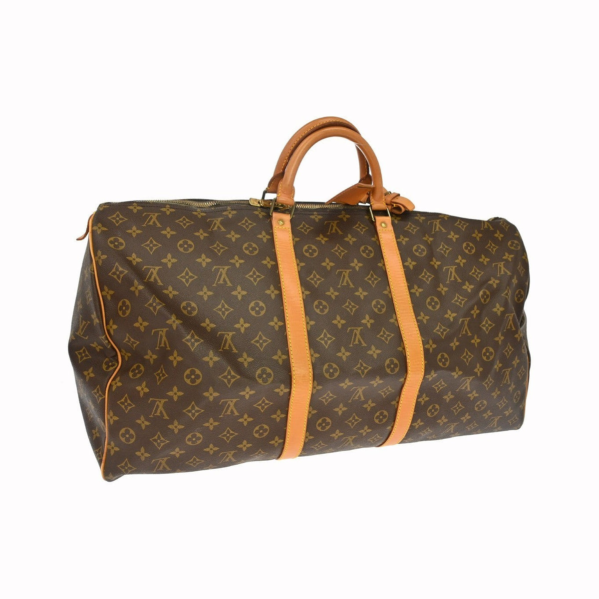 Louis Vuitton Keepall Monogram Canvas, Brown, Canvas, Travel Bag