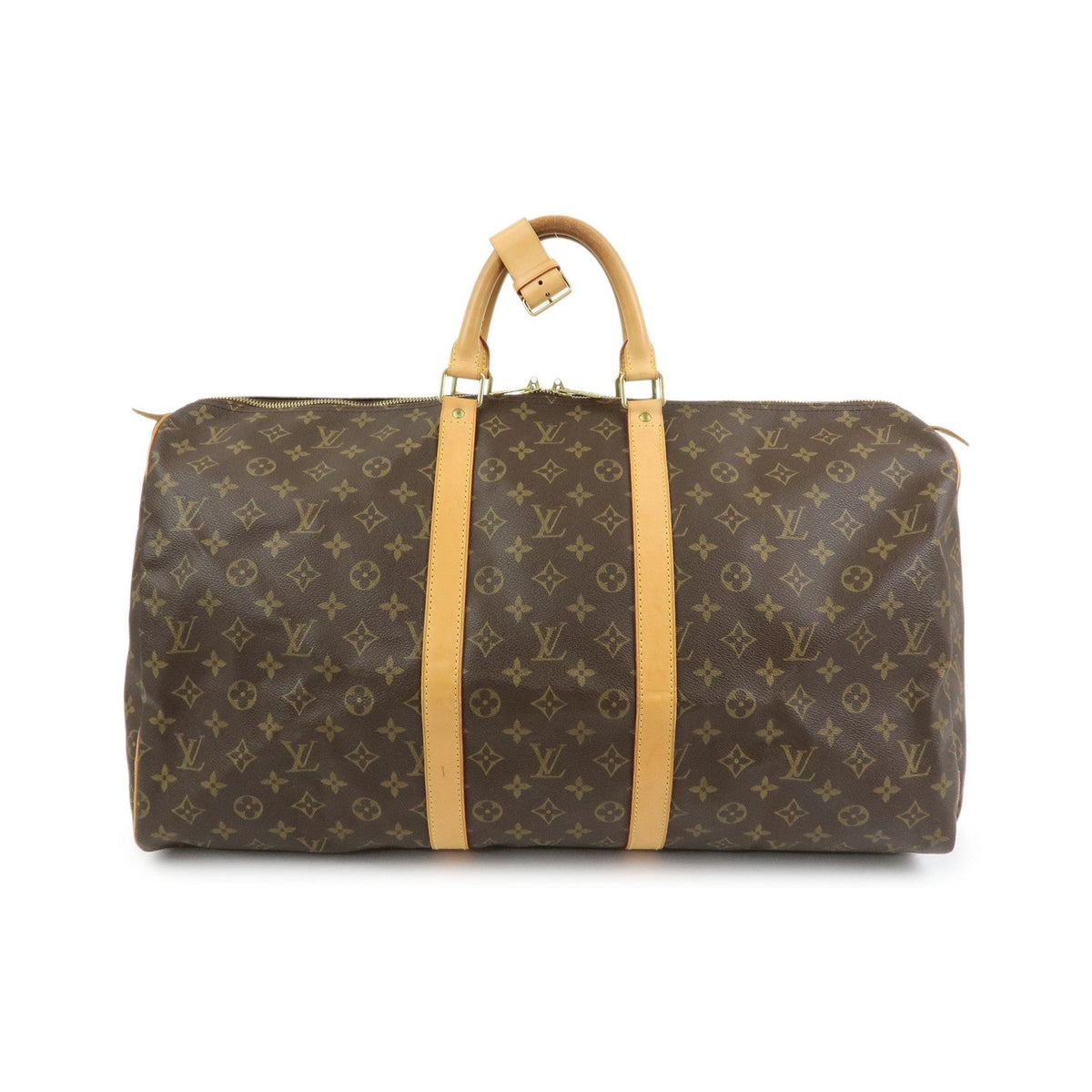 Louis Vuitton Keepall Monogram Canvas, Brown, Canvas, Travel Bag
