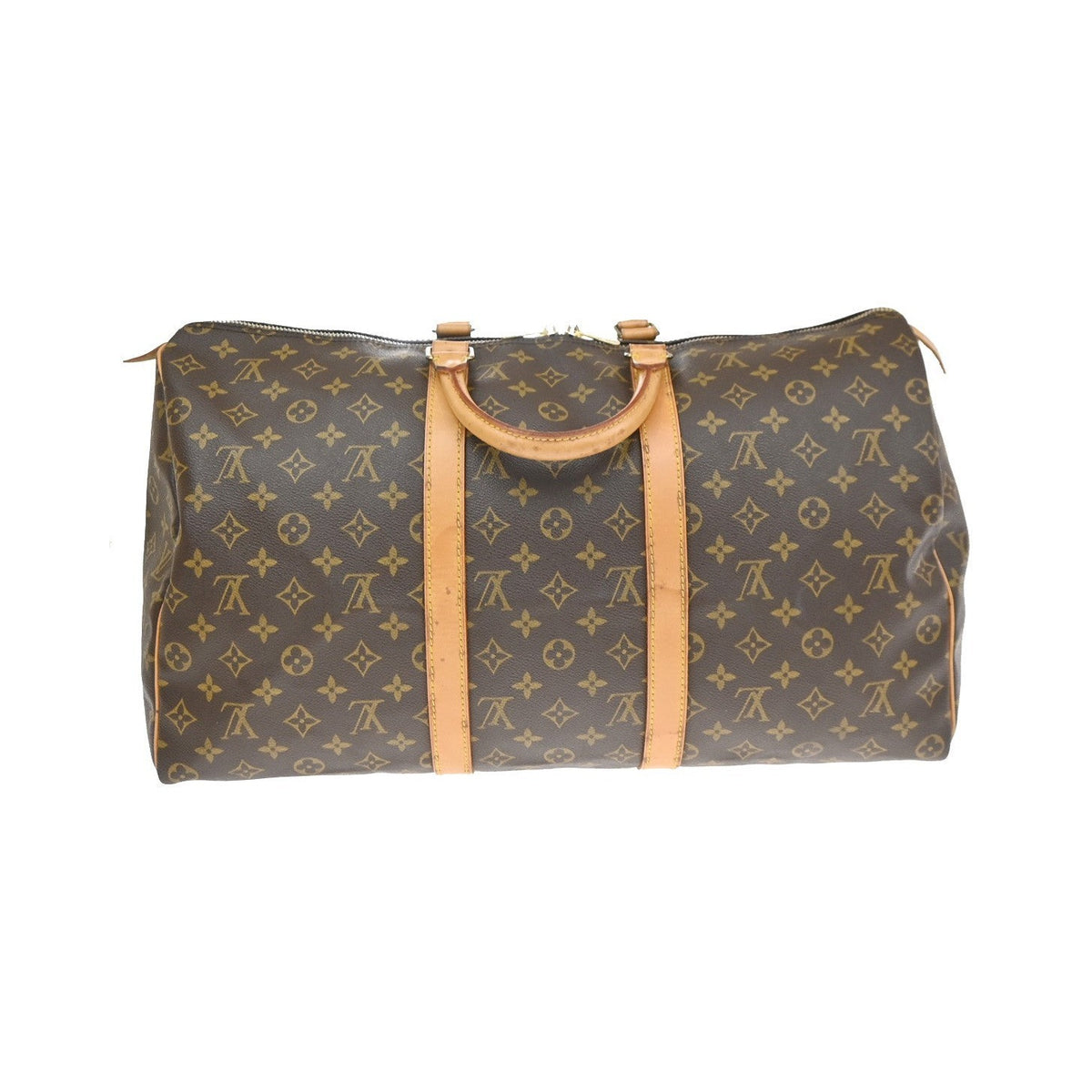 Louis Vuitton Keepall Monogram Canvas, Brown, Canvas, Travel Bag