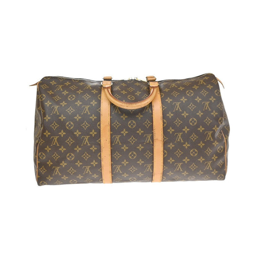 Louis Vuitton Keepall Monogram Canvas, Brown, Canvas, Travel Bag
