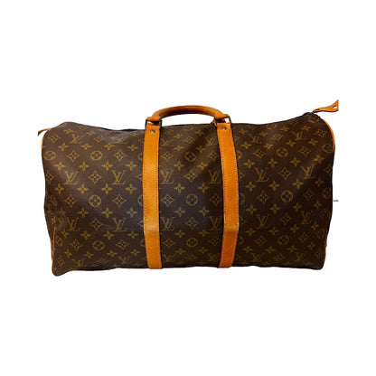 Louis Vuitton Keepall Monogram Canvas, Brown, Canvas, Travel Bag
