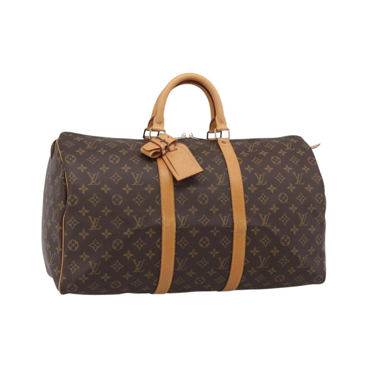 Louis Vuitton Keepall Monogram Canvas, Brown, Canvas, Travel Bag