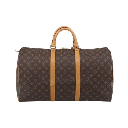 Louis Vuitton Keepall Monogram Canvas, Brown, Canvas, Travel Bag