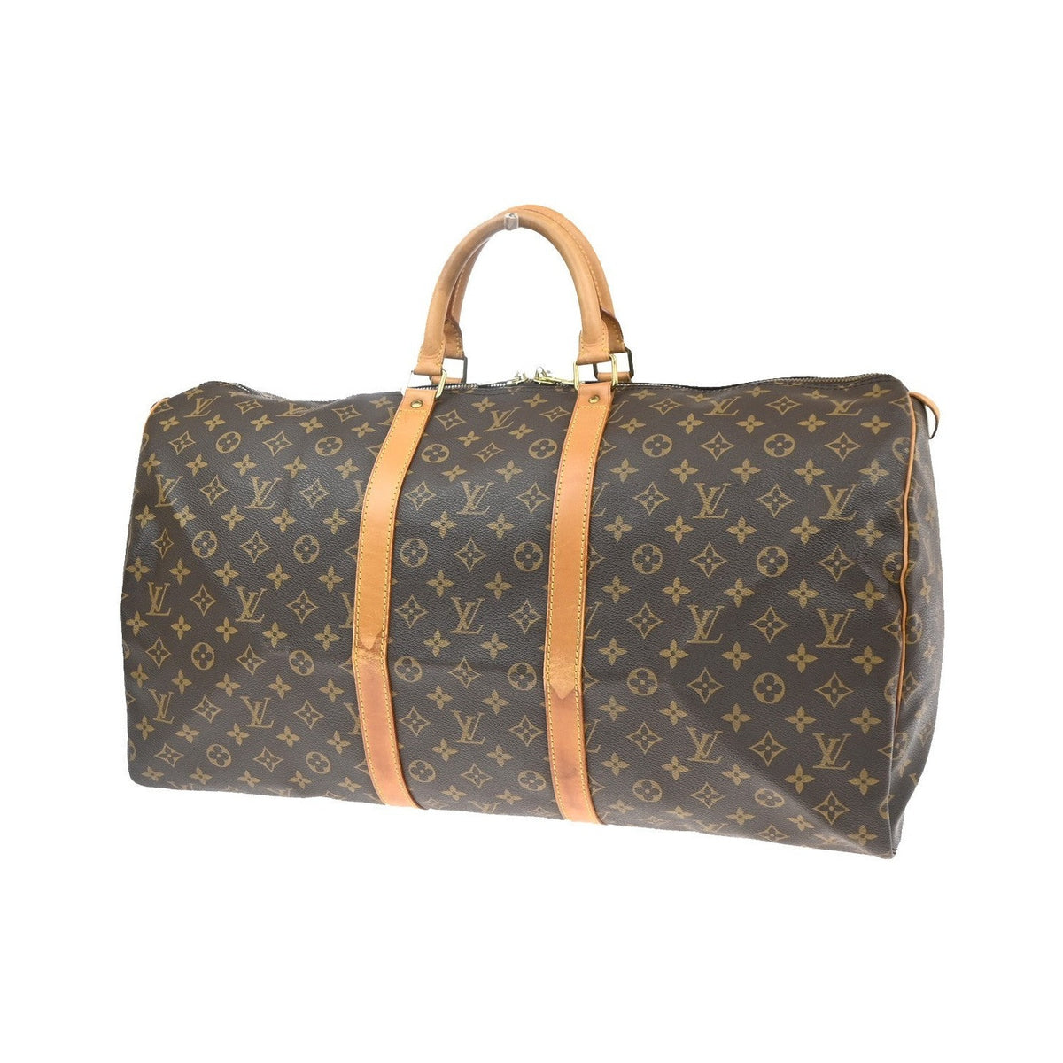 Louis Vuitton Keepall Monogram Canvas, Brown, Canvas, Travel Bag