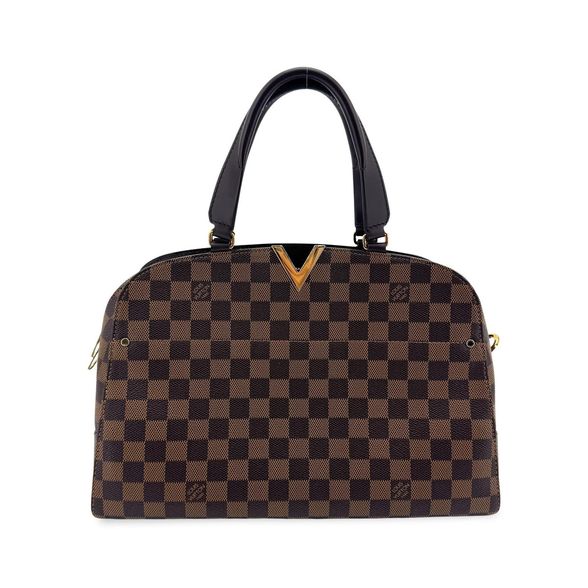 Louis Vuitton Kensington Bowling Damier, Brown, Canvas, Handbag