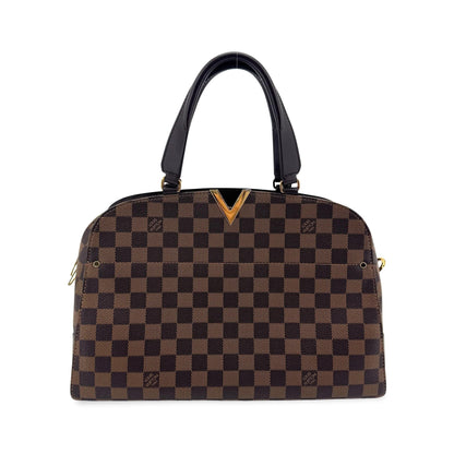 Louis Vuitton Kensington Bowling Damier, Brown, Canvas, Handbag