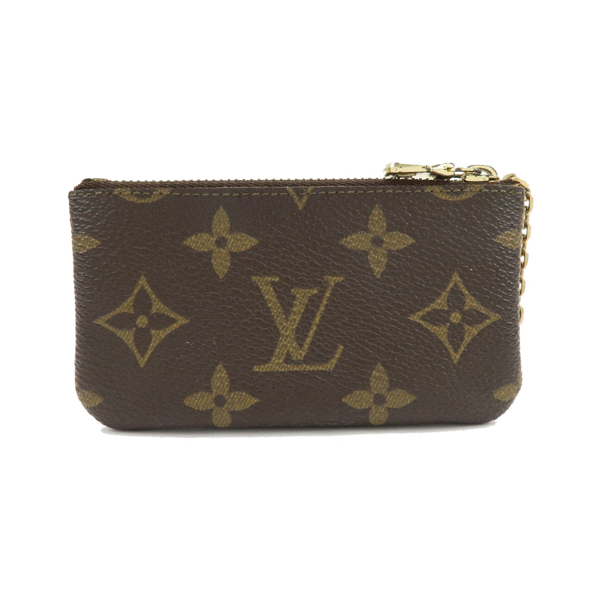 Louis Vuitton Key Monogram Canvas, Brown, Canvas, Clutch