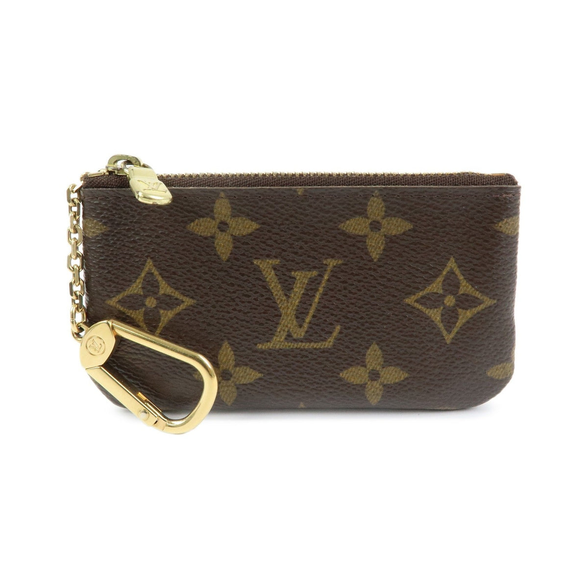 Louis Vuitton Key Monogram Canvas, Brown, Canvas, Clutch