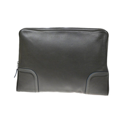 Louis Vuitton Laptop Sleeve Leather, Brown, Leather, Briefcase