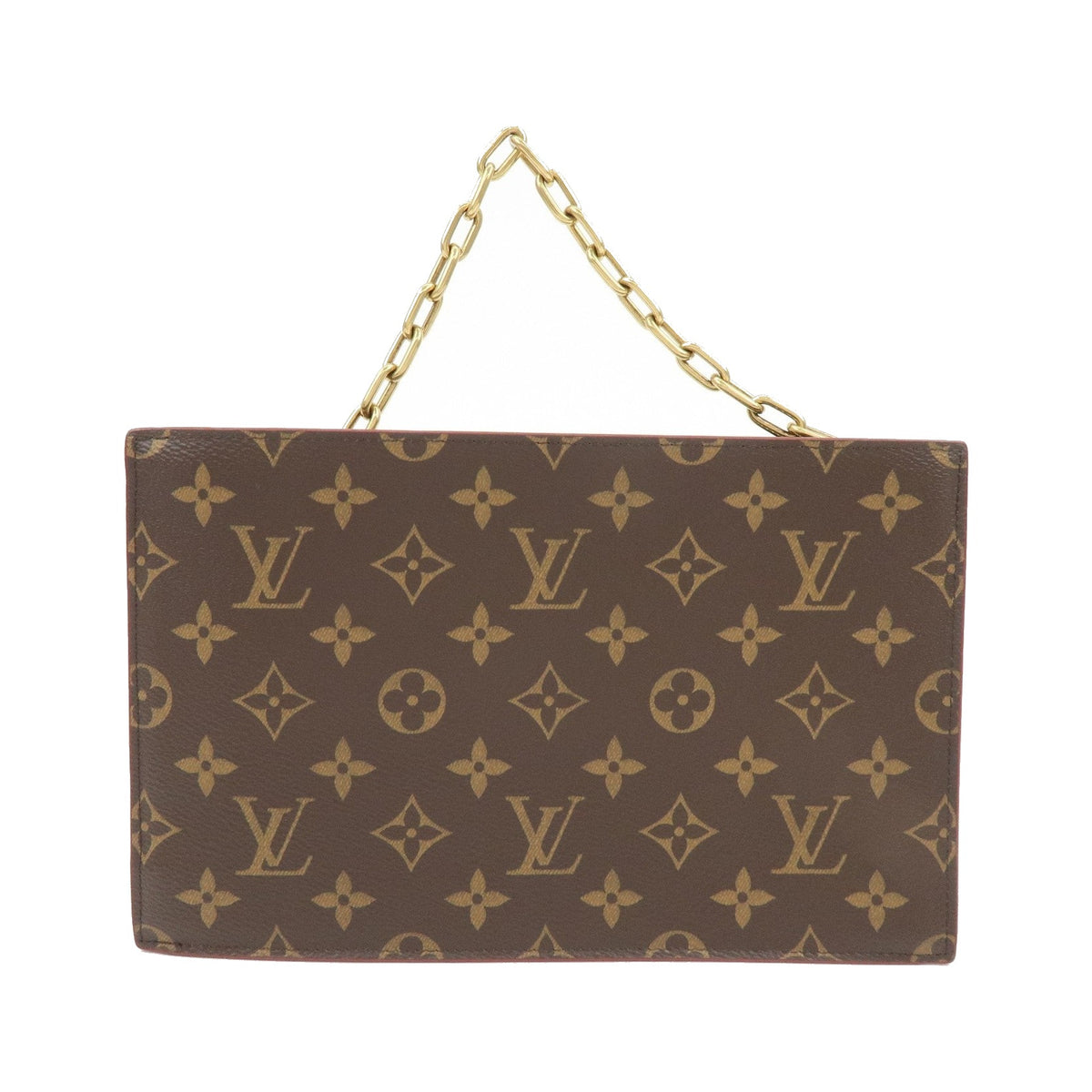 Louis Vuitton Legacy Chain Clutch Monogram Canvas, Brown, Canvas, Clutch