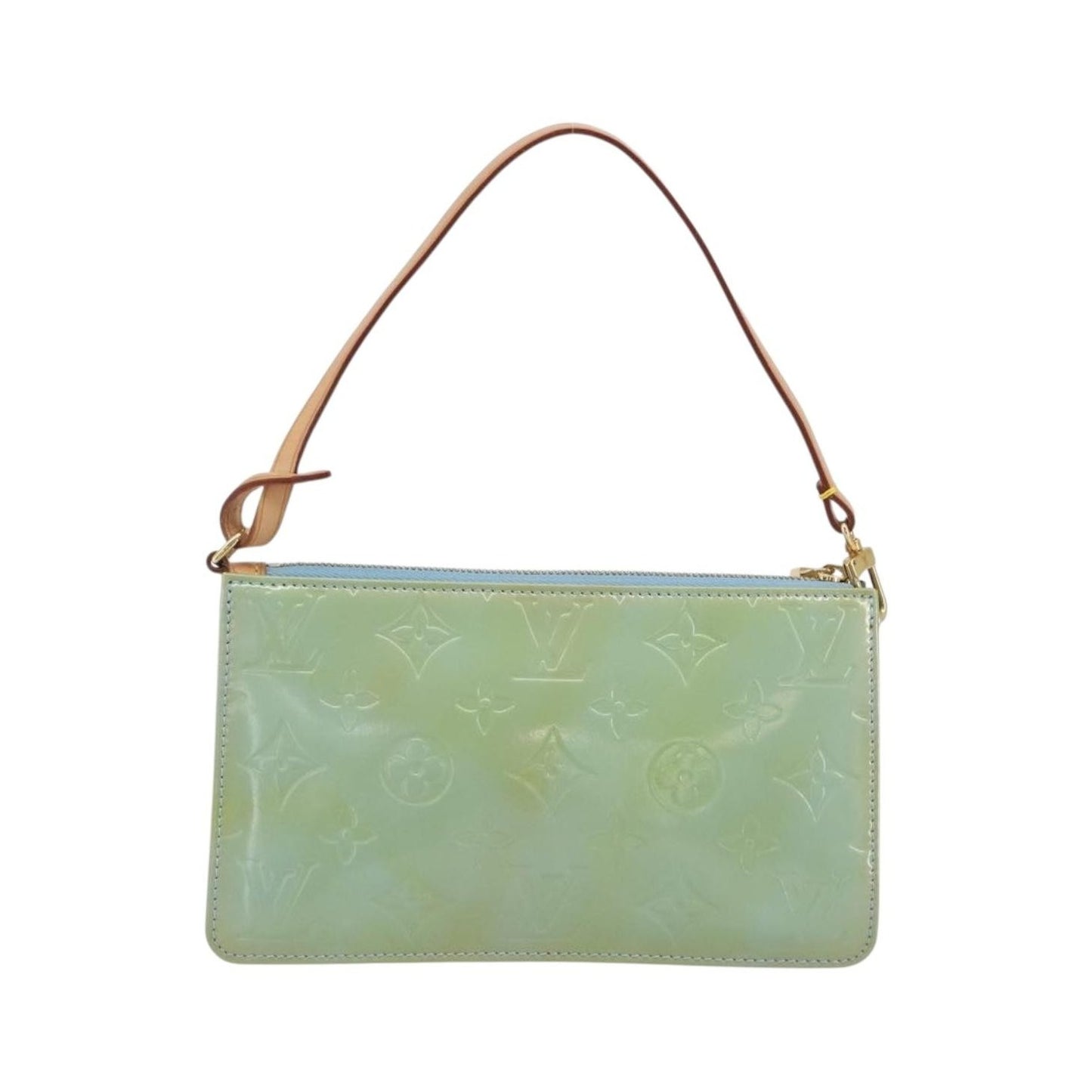 Louis Vuitton Lexington Pochette Monogram Vernis, Blue, Patent Leather, Clutch
