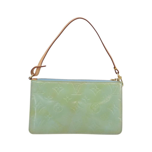 Louis Vuitton Lexington Pochette Monogram Vernis, Blue, Patent Leather, Clutch
