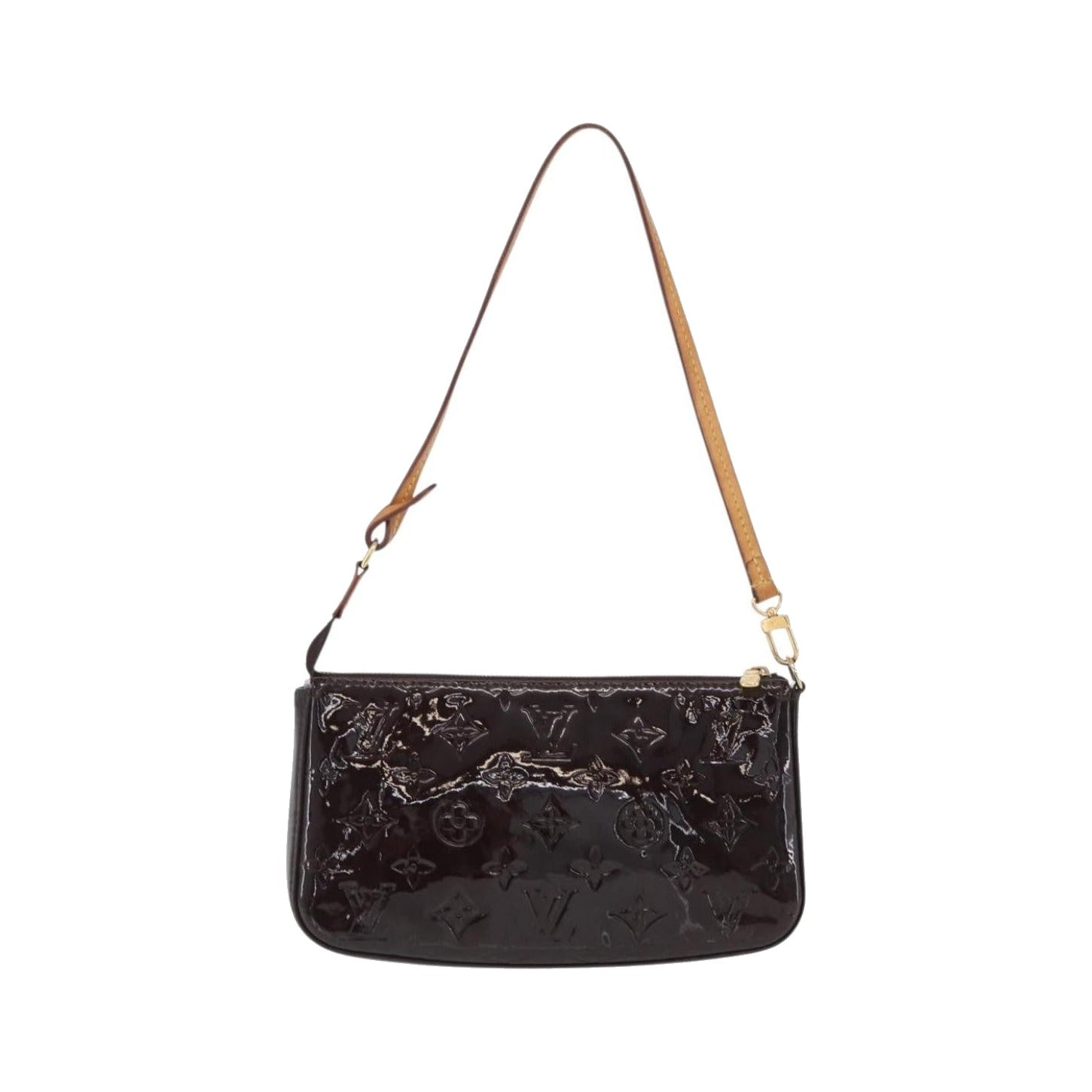 Louis Vuitton Lexington Pochette Monogram Vernis, Brown, Patent Leather, Clutch