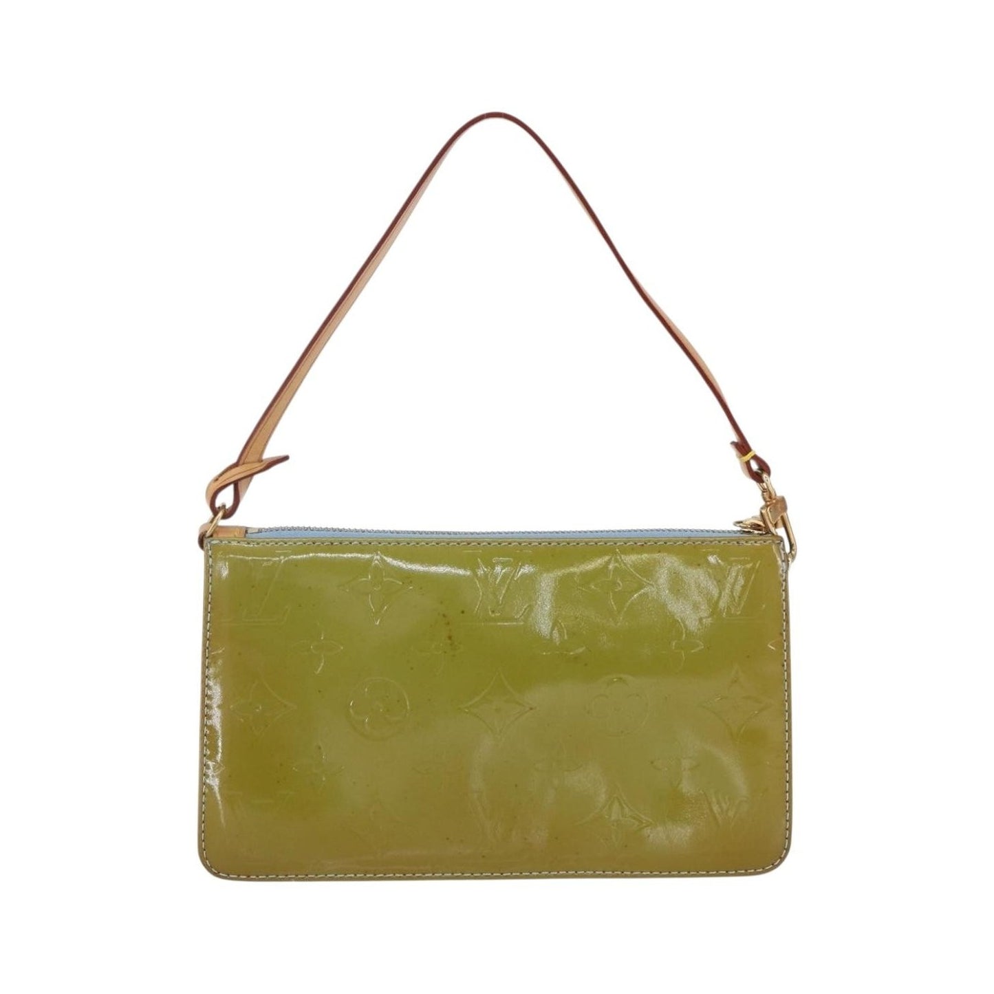 Louis Vuitton Lexington Pochette Monogram Vernis, Green, Patent Leather, Clutch