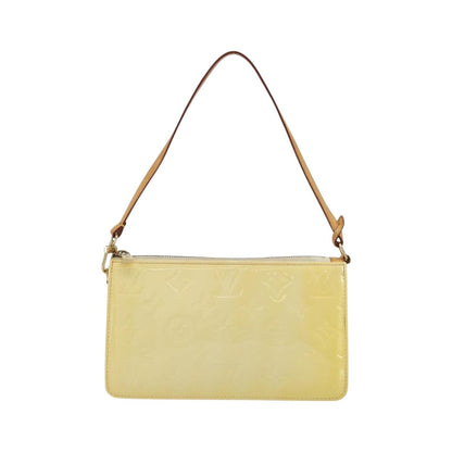 Louis Vuitton Lexington Pochette Monogram Vernis, Beige, Patent Leather, Clutch