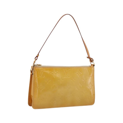 Louis Vuitton Lexington Pochette Monogram Vernis, Beige, Patent Leather, Clutch