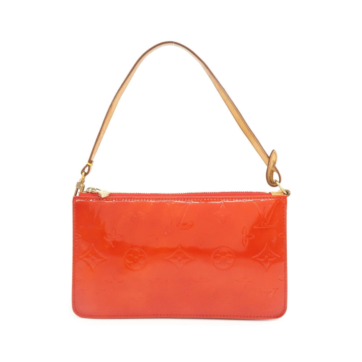 Louis Vuitton Lexington Pochette Monogram Vernis, Red, Patent Leather, Clutch