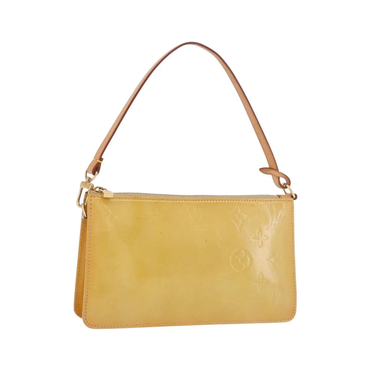 Louis Vuitton Lexington Pochette Patent Leather, Beige, Patent Leather, Clutch