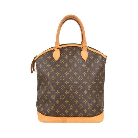 Louis Vuitton Lockit Monogram, Brown, Canvas, Handbag