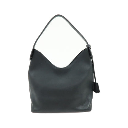 Louis Vuitton Lockme Hobo Leather, Black, Leather, Shoulder Bag