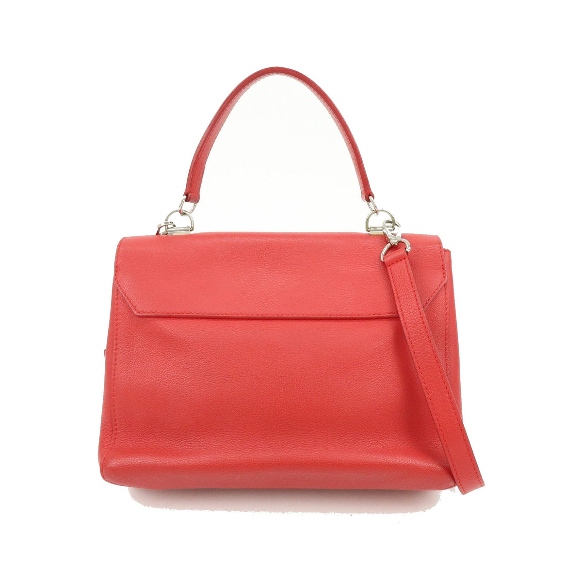 Louis Vuitton Lockme II Leather, Red, Leather, Shoulder Bag