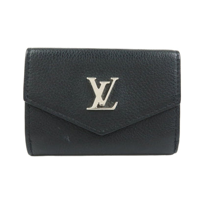 Louis Vuitton Lockmini Leather, Black, Leather, Wallet