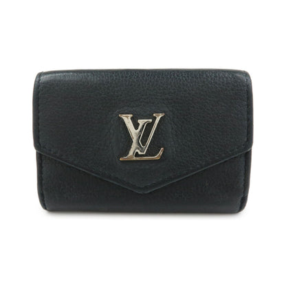 Louis Vuitton Lockmini Leather, Black, Leather, Wallet