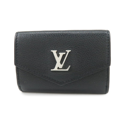 Louis Vuitton Lockmini Leather, Black, Leather, Wallet