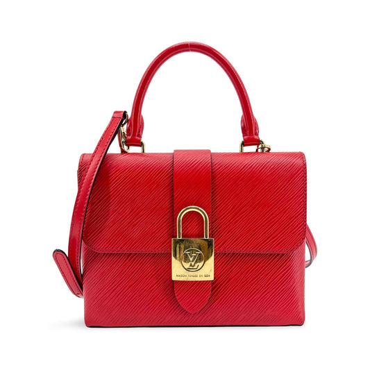 Louis Vuitton Locky Epi Leather, Red, Leather, Handbag