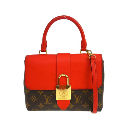 Louis Vuitton Locky Monogram Canvas with Leather, Brown, Canvas, Handbag