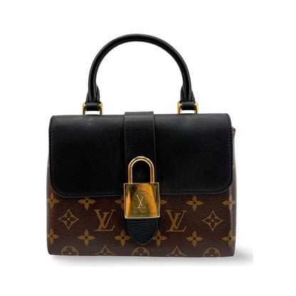 Louis Vuitton Locky Monogram Canvas with Leather, Black, Canvas, Handbag