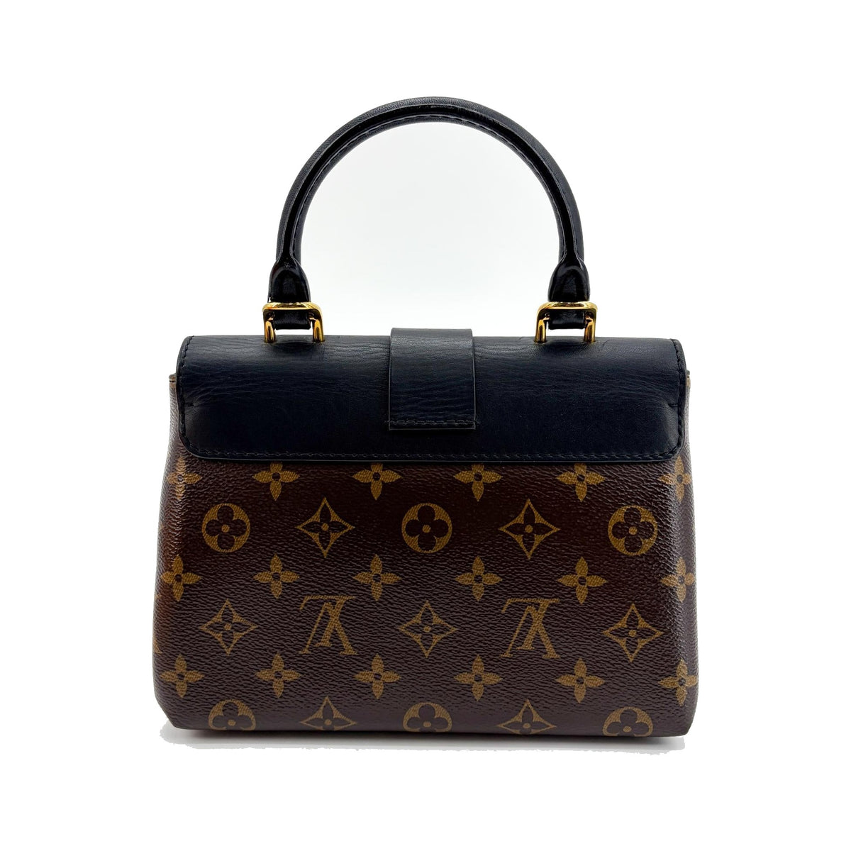 Louis Vuitton Locky Monogram Canvas with Leather, Black, Canvas, Handbag