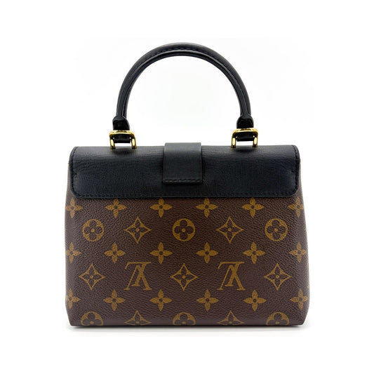 Louis Vuitton Locky Monogram Canvas with Leather, Black, Canvas, Handbag