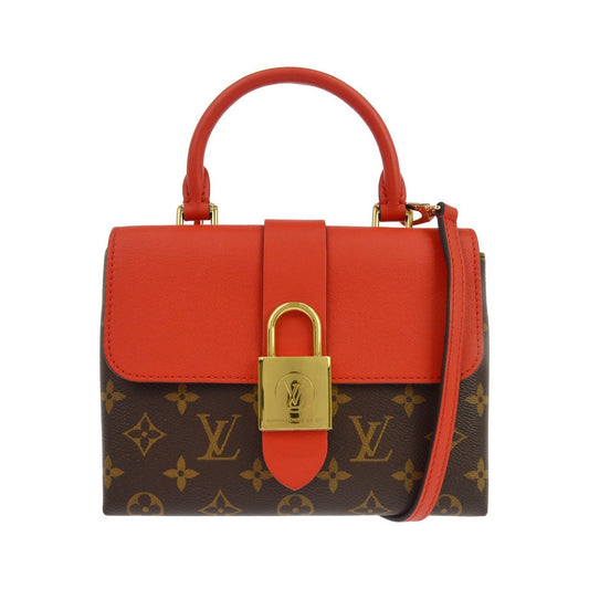 Louis Vuitton Locky Monogram Canvas with Leather, Brown, Canvas, Handbag