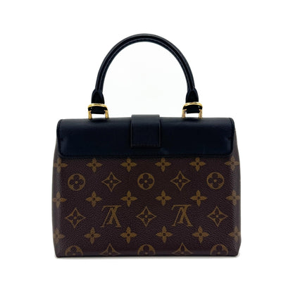 Louis Vuitton Locky Monogram Canvas with Leather, Black, Canvas, Handbag