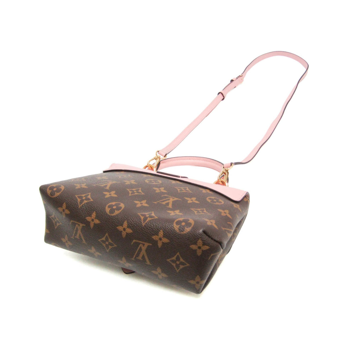 Louis Vuitton Locky Monogram Canvas with Leather, Brown, Canvas, Handbag