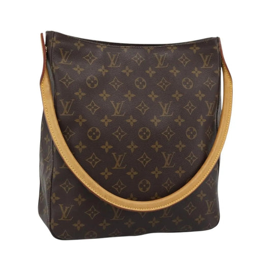 Louis Vuitton Looping Monogram Canvas, Brown, Canvas, Handbag