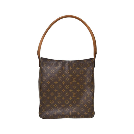 Louis Vuitton Looping Monogram Canvas, Brown, Canvas, Handbag