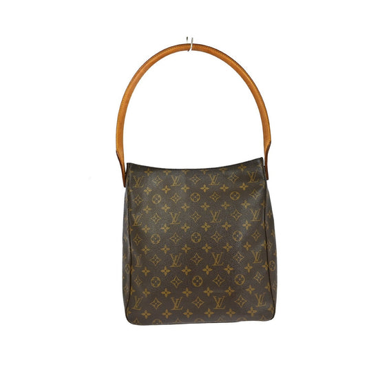 Louis Vuitton Looping Monogram Canvas, Brown, Canvas, Handbag