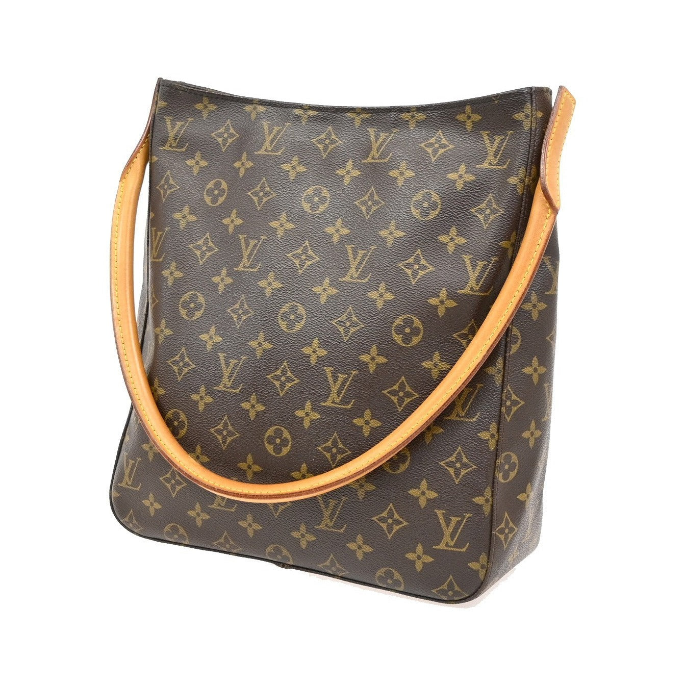 Louis Vuitton Looping Monogram Canvas, Brown, Canvas, Handbag