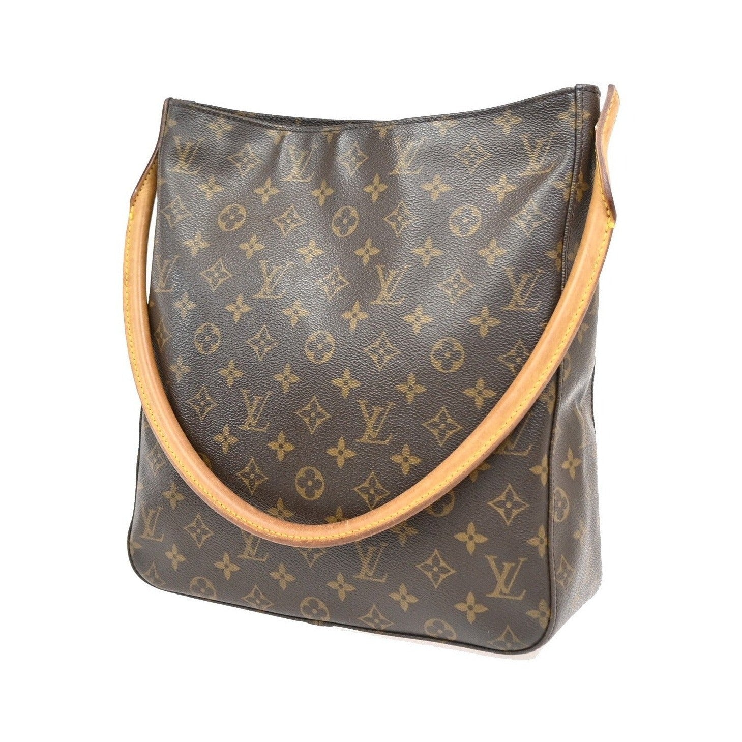 Louis Vuitton Looping Monogram Canvas, Brown, Canvas, Handbag