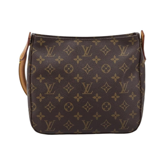 Louis Vuitton Looping Monogram Canvas, Brown, Canvas, Handbag