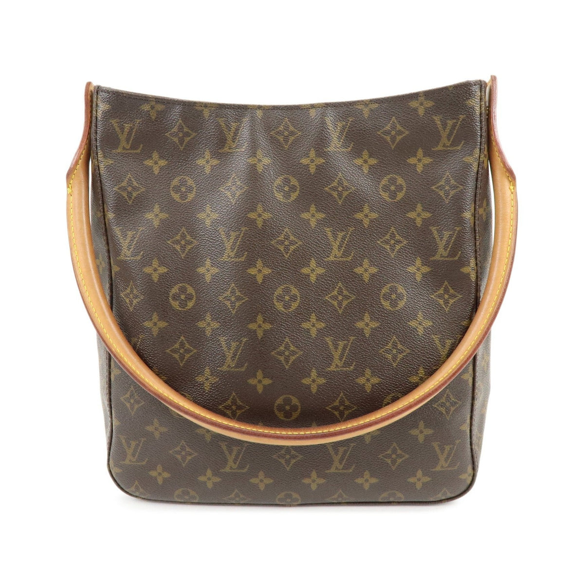 Louis Vuitton Looping Monogram Canvas, Brown, Canvas, Handbag