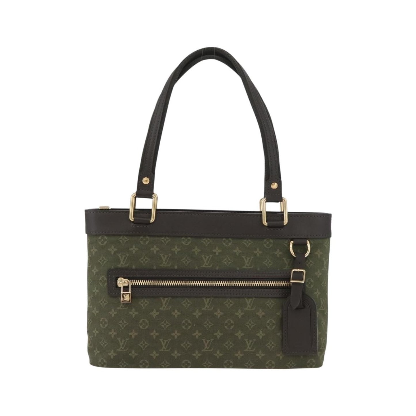 Louis Vuitton Lucille Mini Lin, Khaki, Canvas, Handbag