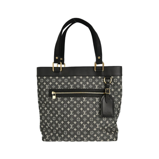 Louis Vuitton Lucille Mini Lin, Black, Canvas, Handbag