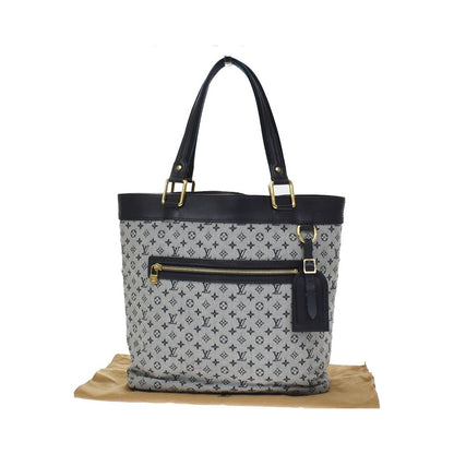 Louis Vuitton Lucille Mini Lin, Blue, Canvas, Handbag