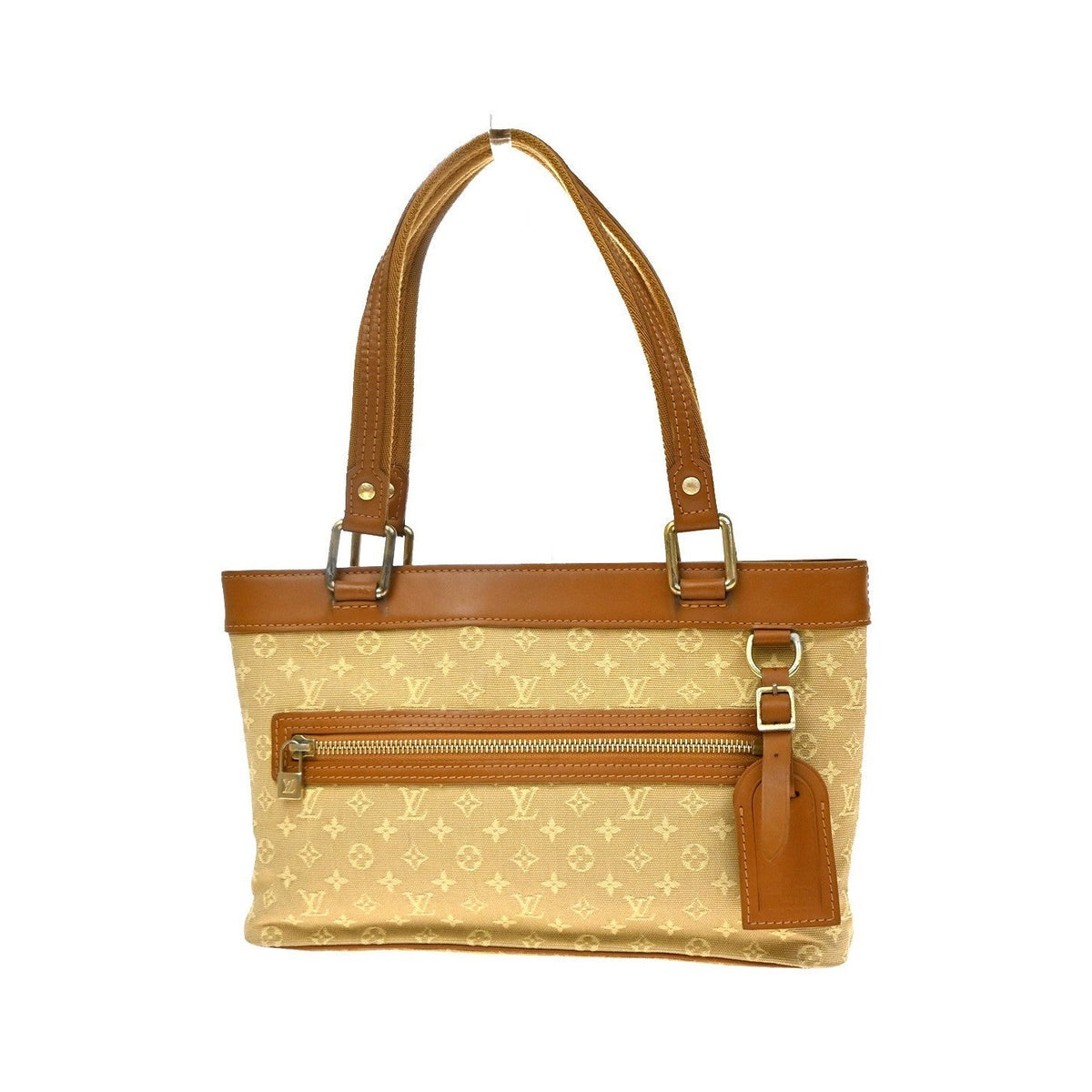 Louis Vuitton Lucille Mini Lin, Beige, Canvas, Handbag