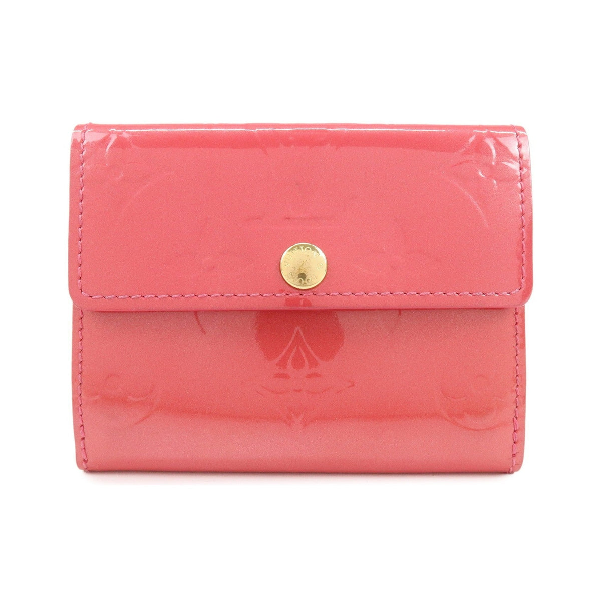 Louis Vuitton Ludlow Vernis, Pink, Patent Leather, Wallet